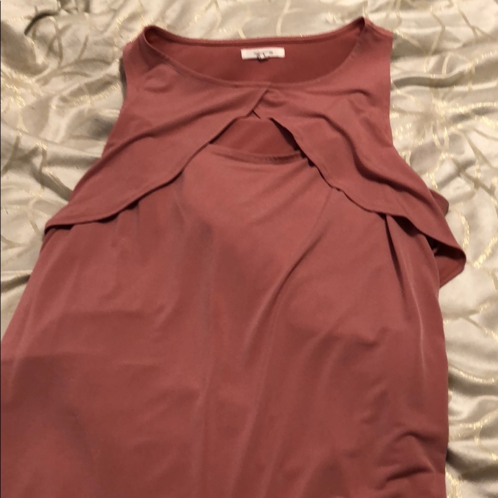 Maurices Pink Cutout Tank Top